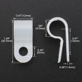 Baomain R-type Cable Clamp 3 8 Inch White Uc-2 Pack Of 100