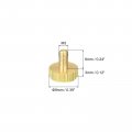 Uxcell Knurled Thumb Screws M3x6mm Flat Brass Bolts Grip Knobs Fasteners For Pc Electronic Mechanical 2pcs