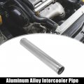 X Autohaux Od 1 8 45mm Length 12 300mm Aluminum Alloy Tube Intercooler Pipe Straight Air Intake Silver Tone For Car