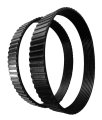Poly V Drive Belt Set Of 2 Fits Ryobi 662329-001 High Strength Ribbed Rubber Replacement Belts 