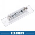 A Absopro Car 6500k White Led License Plate Light Assembly 95563162003 3528smd For Vw Touareg 1g1 2004-2010 Abs Clear Set Of 2