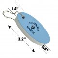 Graphics More Old Dominion University Official Logo Floating Keychain Oval Foam Fishing Boat Buoy Key Float