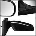 Powered Passenger Right Side View Door Mirror For Toyota Rav4 06-12 Black Textured Finish Manual Folding And Adjustment