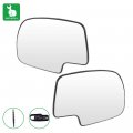 Ocpty Driver And Passenger Side Replacement Mirror Glass Fit For 1999-2000 Chevy Silverado Pickup 2001-2006 Manual Adjustment