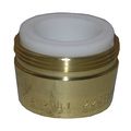 Lasco 09-1973 Dual Thread Faucet Aerator Standard Male And Female Adapter Polished Brass 