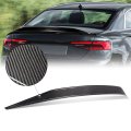 Stp Style Rear Window Windshield Roof Spoiler Compatible With Audi A5 Quattro Coupe 2008-2016 Glossy Black Carbon Fiber
