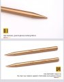 Wedo Non-sparking Machinists Punch Barrel Straight With Pin Spark-free Safety Beryllium Copper Non-magnetic Din Standard Bam Fm