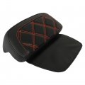 Wflnhb Rear Trunk Passenger Backrest Cushion Pad Orange Stitching Replacement For Touring Cvo Street Glide Road Electra 2009-up