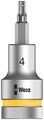 Wera 05003820001 Zyklop Bit Socket With Holding Function 8740 1 2 -drive 4 0mm X 60mm 