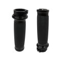25mm 1 Black Handle Bar Grips Motorcycle Hand Handlebar Universal Replacement For 2002 Harley-davidson Road King Screamin Eagle 