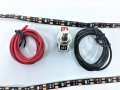 Blue 15-smd 20 Led Strip Light Scooter Car Motorcycle Glow Toggle 3ft Wire