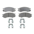 Front Brake Pads For Saturn Sc 1991 1992 Ceramic Friction Bonded Type Pad Shims And Wear Sensor Included Set 19286042 