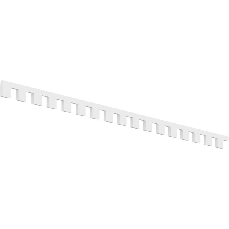 Ekena Millwork Denp04pr0212fay00 Pvc Dentil Trim White