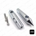 Smt-1 Spike 6 Rise Chromed Billet Handlebar Risers Compatible With Honda Yamaha Suzuki Kawasaki Motorcycle B00xirxkrw