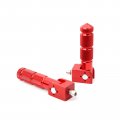 Minho Red Cnc Folding Motorcycle Bicycle Foot Pegs M8 Rear Footrest Peg Footpeg For Mini Bike Parts Honda Grom Msx125 M9