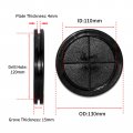 Flyshop 10-pack Double-sided Round Black 120 Mm 4-3 4 Rubber Plug 110 4-11 32 Id Box Sealing Synthetic Wire Protection