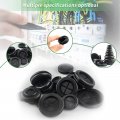 Flyshop 10-pack Double-sided Round Black 120 Mm 4-3 4 Rubber Plug 110 4-11 32 Id Box Sealing Synthetic Wire Protection