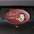 Tea Crisis Management Since 1652 Funny Humor Retro Oval Tow Trailer Hitch Cover Plug Insert