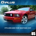 G-plus Front Headlight Lenses Cover Compatible With Mustang 2005-2009 Not Fit Shelby Gt500 Models Chrome Housing Pair Left