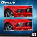 G-plus Front Headlight Lenses Cover Compatible With Mustang 2005-2009 Not Fit Shelby Gt500 Models Chrome Housing Pair Left