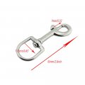 Chiloskit 2pcs Heavy Duty Stainless Steel Swivel-eye Bolt Snap Hook Diving Clips Swivels Dog Leash Hook For Flagpole Pet