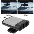 Window Demister 12v Car Portable Electric Heater Heating Dryer Windshield Fan Defroster Grey