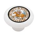 Templar Seal Decorative High Gloss Ceramic Drawer Knob 