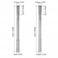 Uxcell 5 6mm And 7mm Chucking Reamer Cobalt M35 Lathe Machine D4 6 Straight Flutes Round Shank Milling Cutting Tool For