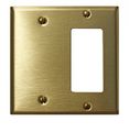 Switchplates Brushed Solid Brass Gfi Blank Switch Plate 