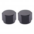 Xtremeamazing An8 Flare Cap Tube Fitting Adapter Hex Head Port 8an Female Block Off Nut Aluminum Black Pack Of 2 