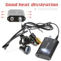 Oubo Black Loupes Magnifier Lab Binocular 3 5x420 Headlight Headlamp 5w With Cloth Case