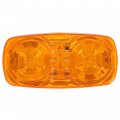 Ecotric Led Trailer Marker 4 X 2 Bullseye Lights Super Bright 10 Diodes Light Indicator Red Amber Double Bubble 12v Rectangular