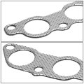 Aluminum Exhaust Manifold Header Gasket Set Compatible With 01-05 Lexus Is300 Engine