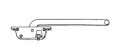 Stb Casement Window Operator Left Hand Face Mount Brown 9 In Long Arm With Handle 