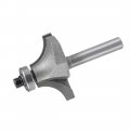 Uxcell Router Bit 1 4 Inch Shaft 7 8 Cutting Diameter Round Over Corner 2 Flutes Tungsten Steel For Woodworking Milling Cutter