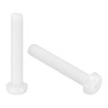 20pcs M6x35mm Threaded Nylon Phillips Cross Pan Head Machine Screws Bolts White 