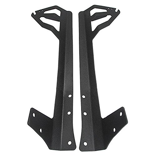 Auxmart 52 Straight Led Light Bar Upper Windshield Mounting Brackets For 07-17 Jeep Wrangler Jk