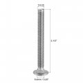 Uxcell 1 4-20x2-1 2 Carriage Bolt Round Head Square Neck 304 Stainless Steel 25pcs