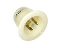 Leviton 2385 20 Amp 480volt- 3py Flanged Inlet Locking Receptacle Industrial Grade Non-grounding White 