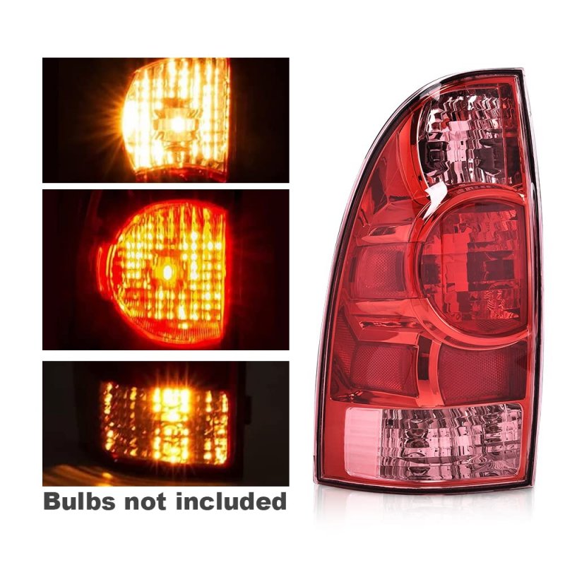 Tail Light Assembly For Toyota Tacoma Pickup 2005-2015 Rear Left Driver Side Brake Lamp Red Lens 8156004150 To2800158