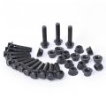 Minho M8-1 25 X 35mm Flange Head Bolts In Carbon Steel Material Flange Hexagon Screws Come With Nuts Black Oxide Finish Plated 