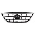 Perfect Fit Group H070135 Elantra Grille Abs Plastic Chr Shll Ptd-blk Insrt W O Fog Lights 