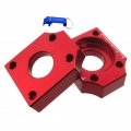 Tc-motor Cnc Aluminum 15mm Chain Axle Tensioner Adjuster Blocks For Pit Dirt Bike Motorcycle Motocross Motard Red