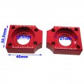 Tc-motor Cnc Aluminum 15mm Chain Axle Tensioner Adjuster Blocks For Pit Dirt Bike Motorcycle Motocross Motard Red