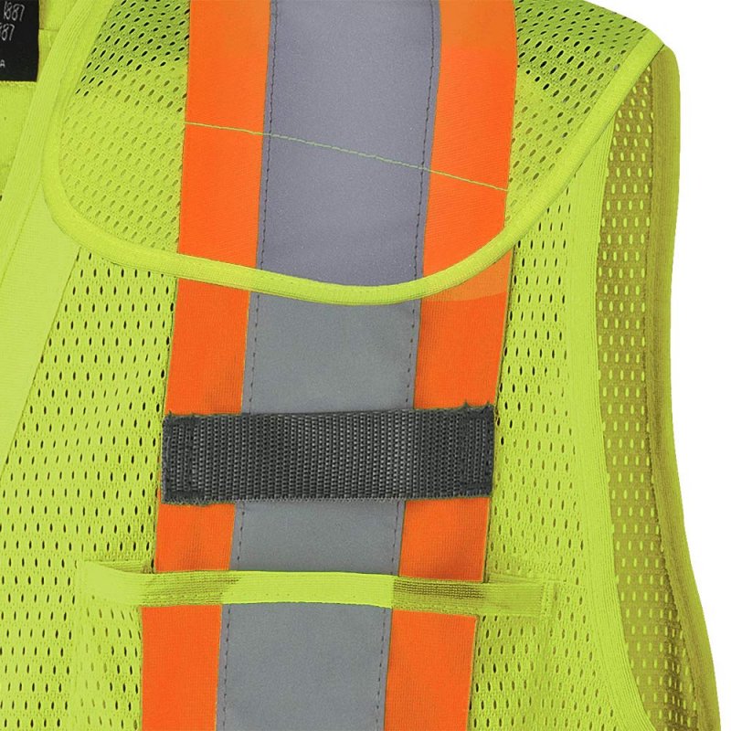 Pioneer V1021560u Hi-vis Safety Tear-away Vest Yellow Green Small Medium