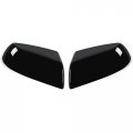 Kuafu Mirror Covers Caps Kit Compatible With 2007-2022 Toyota Tundra Crewmax Sequoia Glossy Black