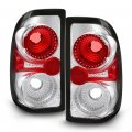Acanii For 1997-2004 Dodge Dakota Chrome Tail Lights Brake Lamps Pair Sets Aftermarket Driver Passenger Side