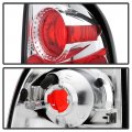 Acanii For 1997-2004 Dodge Dakota Chrome Tail Lights Brake Lamps Pair Sets Aftermarket Driver Passenger Side