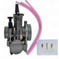 Universal Pwk 34mm Carburetor With Power Jet For 200cc To 350cc Engines Dirt Bike Atv Motocross Motorcycles Quad Scooter Black 