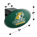 Northern Michigan Wildcats Logo Oval Tow Trailer Hitch Cover Plug Insert